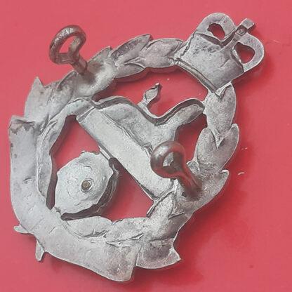 The East Lancashire Regiment - Queen's Crown Bi-Metal Cap Badge. - Image 2