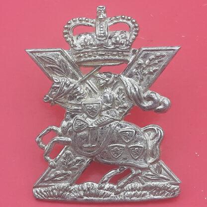 The Highland Yeomanry - Queen's Crown Officer's Cap Badge.