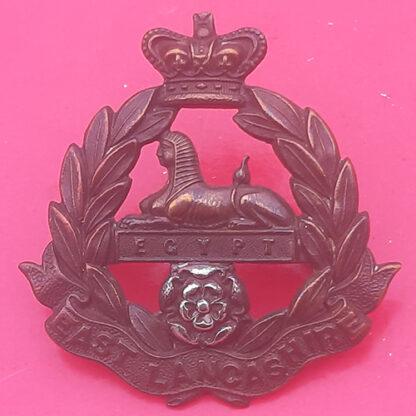 The 3rd (Militia) Battalion The East Lancashire Regiment - Queen Victoria's Crown Bi-Metal Cap Badge