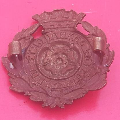 6th Royal Hampshire Regiment (Duke of Connaught's Own) - Officer's Service Dress Bronze Cap Badge. - Image 2