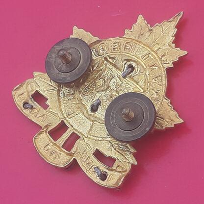 (Canada) The Kent Regiment - Officer's  King's Crown Silver & Gilt Cap Badge - Image 2