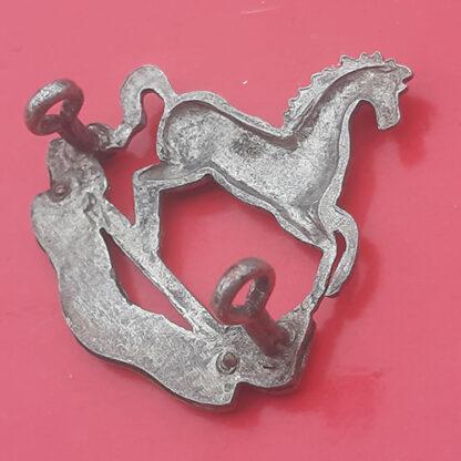 The King's Regiment (Liverpool) - Officer's Silver & Gilt Cap Badge - Image 2