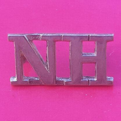 The Northumberland Hussars - Officers Silver Shoulder Title.