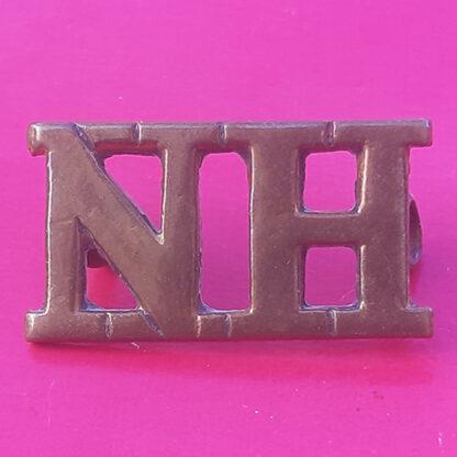 The Northumberland Hussars - Gilding Metal Shoulder  Title.