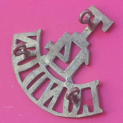 T.14 Territorials (London Scottish) - Gilding Metal Shoulder Title. - Image 2