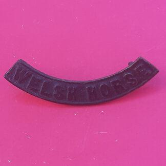 The Welsh Horse - Gilding Metal Shoulder Title.