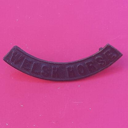 The Welsh Horse - Gilding Metal Shoulder Title.