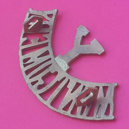 The Montgomeryshire Yeomanry - Gilding Metal Shoulder Title. - Image 2