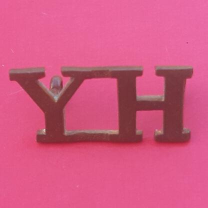 The Yorkshire Hussars - Gilding Metal Shoulder Title.