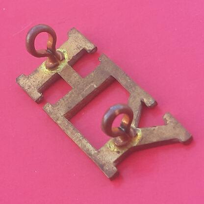 The Yorkshire Hussars - Gilding Metal Shoulder Title. - Image 2