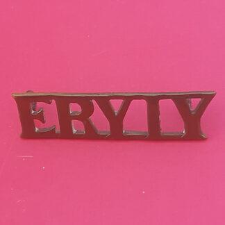 The East Riding Imperial Yeomanry - Gilding Metal Shoulder Title.