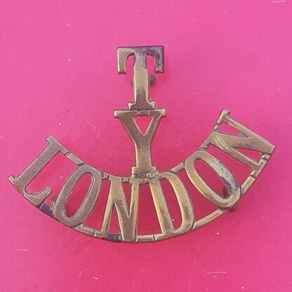 The London Yeomanry Territorials - Gilding Metal Shoulder Title.