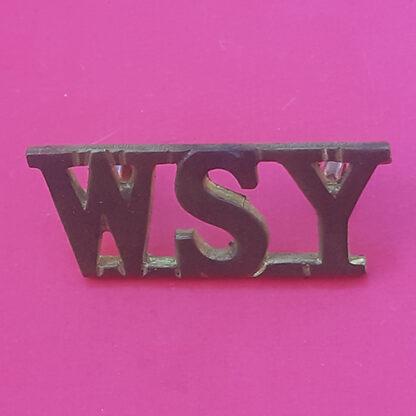 The West Somerset Yeomanry - Gilding Metal Shoulder Title.