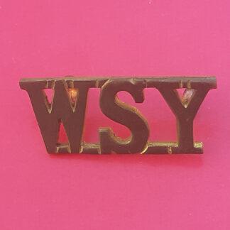The West Somerset Yeomanry - Gilding Metal Shoulder Title.