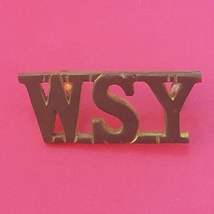 The West Somerset Yeomanry - Gilding Metal Shoulder Title.