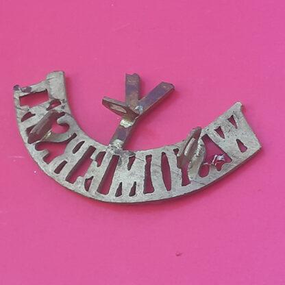 The West Somerset Yeomanry - Gilding Metal Shoulder Title. - Image 2
