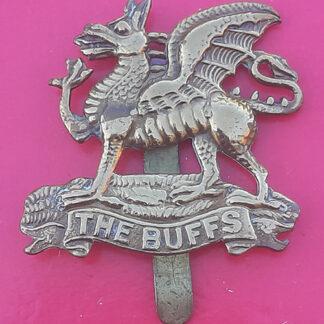 The Buffs ( East Kent Regiment) - Gilding Metal Cap Badge.