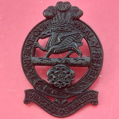 The Princess Of Wales's Royal Regiment - Bronzed Cap Badge