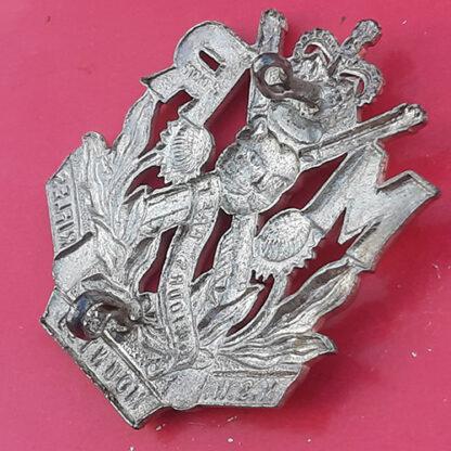 (Australia) - New South Wales Mounted Rifles - Queen's Crown Silvered Cap Badge. - Image 2