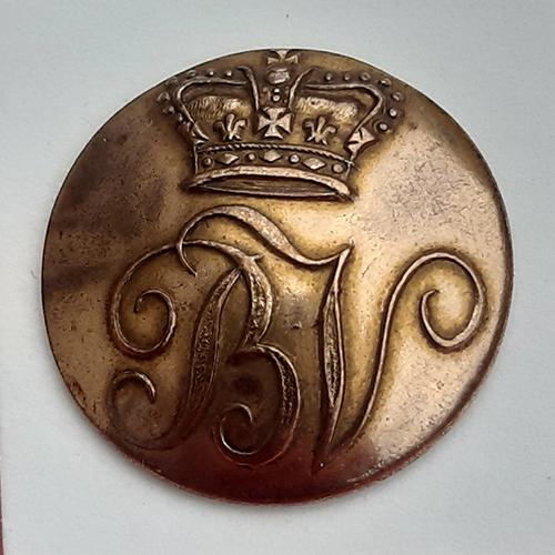 The Burnham Volunteers Georgian - 19mm Button.