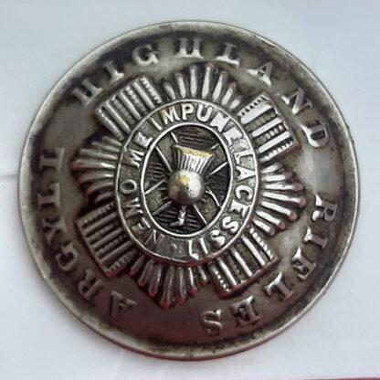 The Argyll Highland Rifles - 25mm Button