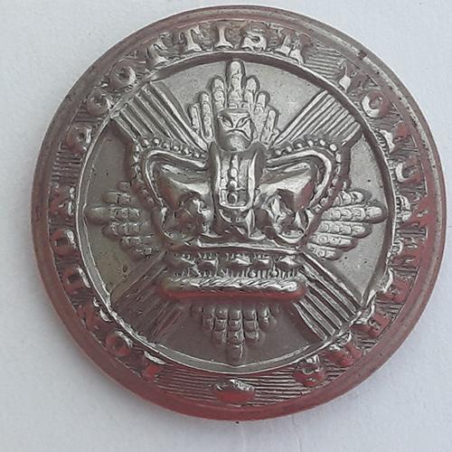 The London Scottish Volunteers - 24mm Button.