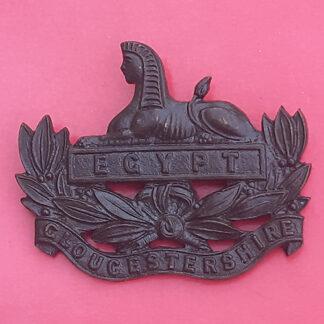 The Gloucestershire Regiment- Officers Service Dress Bronze Cap Badge.