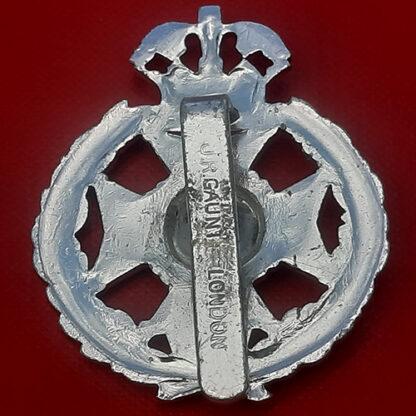 The Rifle Brigade - Guelphic Crown Silver Anodised Cap Badge. - Image 2
