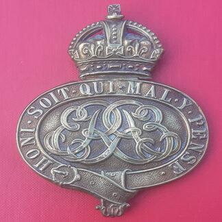 The Grenadier Guards - Edward VII  Gilding Metal Valise Badge.