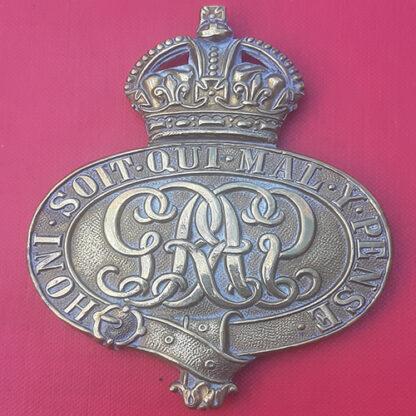 The Grenadier Guards - George V Gilding Metal Valise Badge.