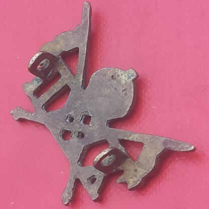 (India) The 32nd Cavalry - King's Crown Die Cast Gilding Metal Cap Badge. - Image 2