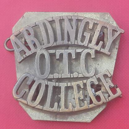 Ardingly College O.T.C - Gilding Metal Shoulder Title.