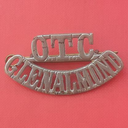 Glenalmond O.T.C - White Metal Shoulder Title.