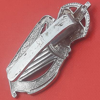 18th County Of London  (London Irish) - King's Crown Chromed Cap Badge. - Image 2