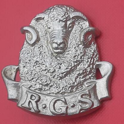 (South Africa) Regiment Gideon Scheepers - White Metal Cap Badge.