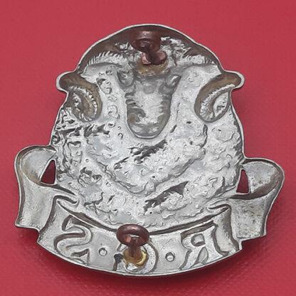 (South Africa) Regiment Gideon Scheepers - White Metal Cap Badge. - Image 2