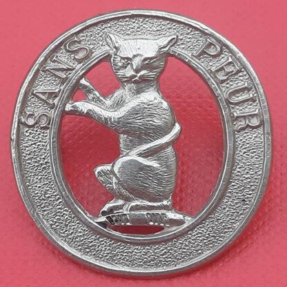 5th. Seaforth Highlanders - White Metal Collar Badge.