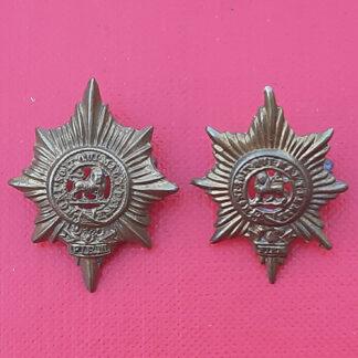 The Worcestershire Regiment - Gilding Metal Collar Badges.