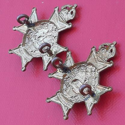The Sherwood Foresters (Notts & Derby) - King's Crown Gilding Metal Collar Badges. - Image 2