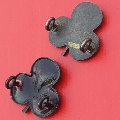 18th County of London Battalion (London Irish Rifles) - Blackened Bronze Collar Badges. - Image 2