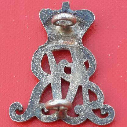 The Queen's Own Oxfordshire Hussars - Silver Collar Badge. - Image 2