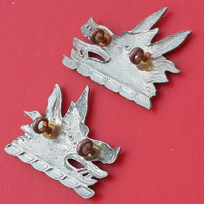 (Canada) The Lorne Scots Of Canada - White Metal Collar Badges. - Image 2