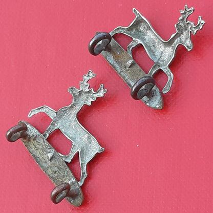 The Bedfordshire Regiment - Bi Metal Collar Badges. - Image 2