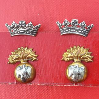 The Royal Irish Fusiliers - Silver & Gilt Collar Badges.
