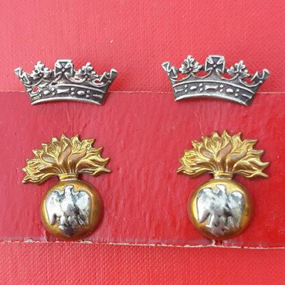 The Royal Irish Fusiliers - Silver & Gilt Collar Badges.