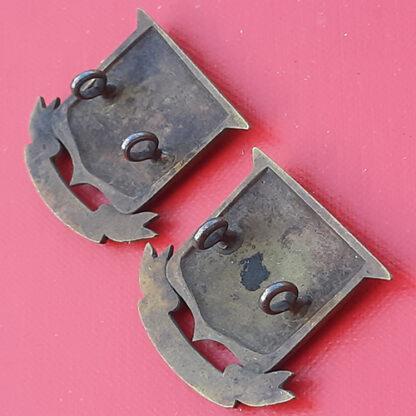 Army Ordnance Corps - Officer's Service Dress Bronze Collar Badges. - Image 2