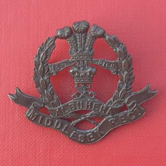 The Middlesex Regiment - Officer's Service Dress Collar Badge.