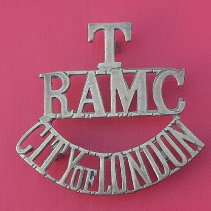 Royal Army Medical Corps (City Of London) Territorials - Gilding Metal Shoulder Title.