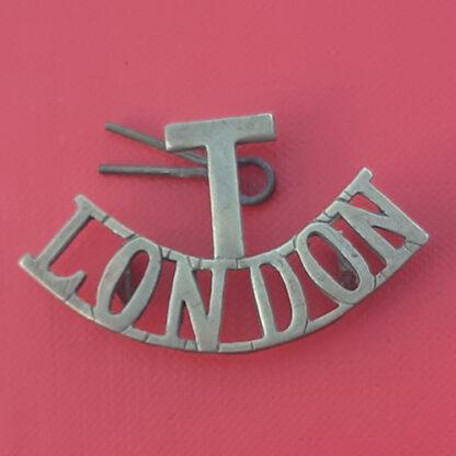 London Territorials - Gilding Metal Shoulder Title.