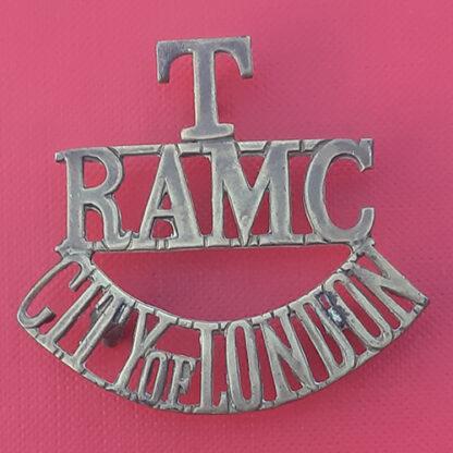 Royal Army Medical Corps (City Of London) Territorials - Gilding Metal Shoulder Title.